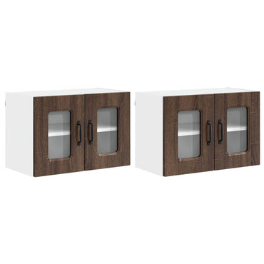 vidaXL Küchenschrank Kalmar 2 pcs Braun Eichen-Optik 60 x 31 x 40 cm