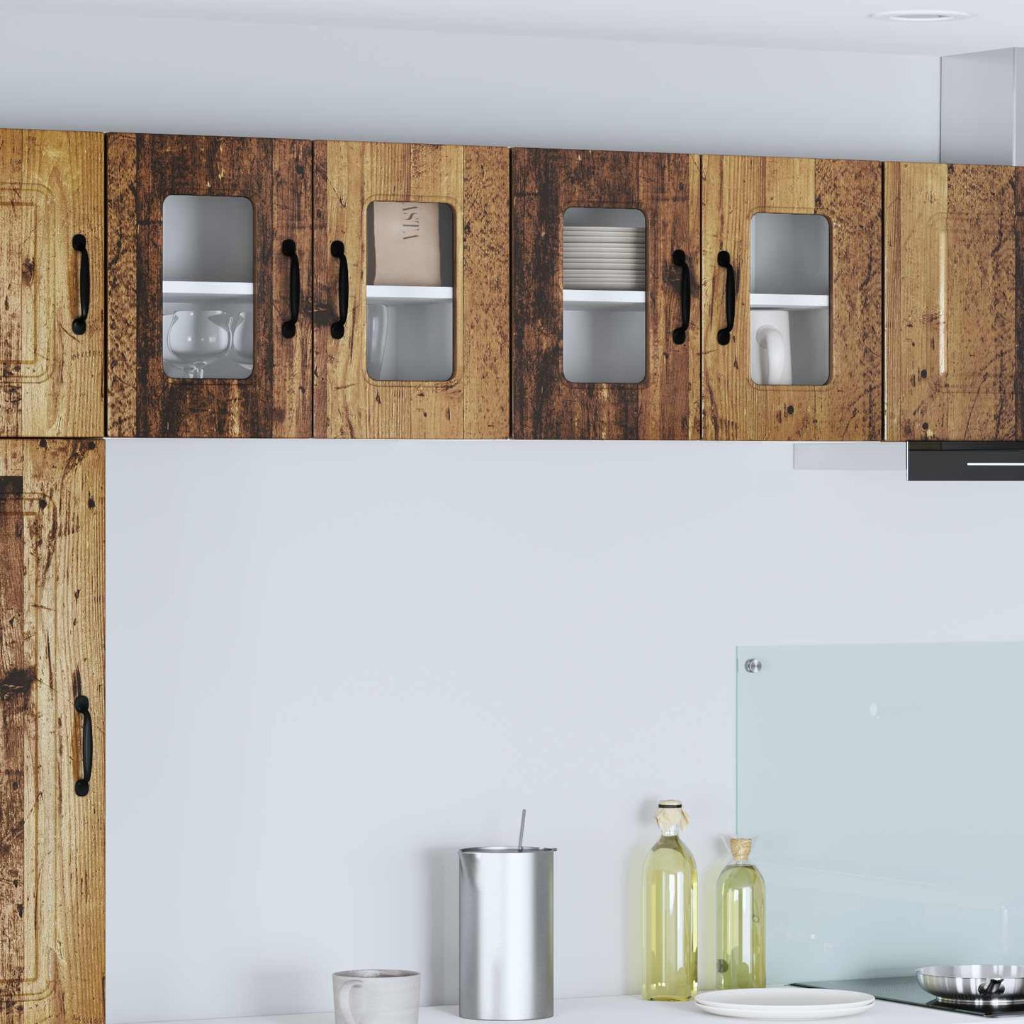 Küchenschrank mit Speicher Kalmar 2 pcs Altholz 60 x 31 x 40 cm