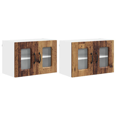 vidaXL Küchenschrank mit Speicher Kalmar 2 pcs Altholz 60 x 31 x 40 cm