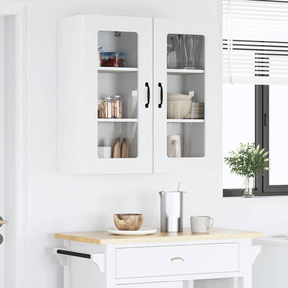 vidaXL Armoire de cuisine Kalmar 2 pcs Blanc 40 x 31 x 80 cm Bois d'ingénierie