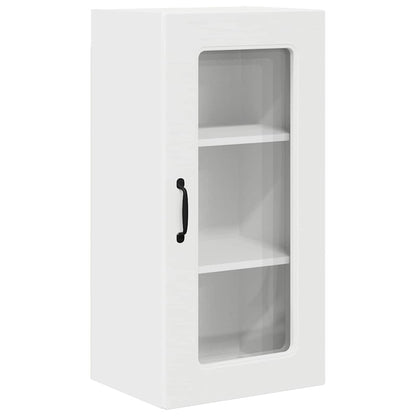vidaXL Armoire de cuisine Kalmar 2 pcs Blanc 40 x 31 x 80 cm Bois d'ingénierie