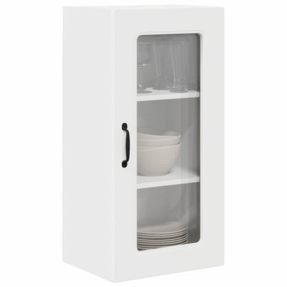 vidaXL Armoire de cuisine Kalmar 2 pcs Blanc 40 x 31 x 80 cm Bois d'ingénierie