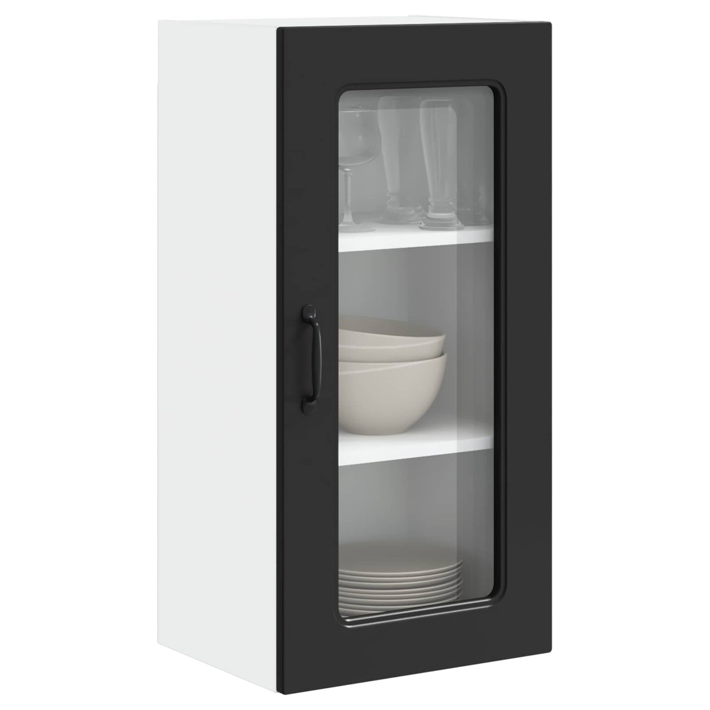 vidaXL Meuble de cuisine avec rangement Kalmar 2 pcs Noir 40 x 31 x 80 cm