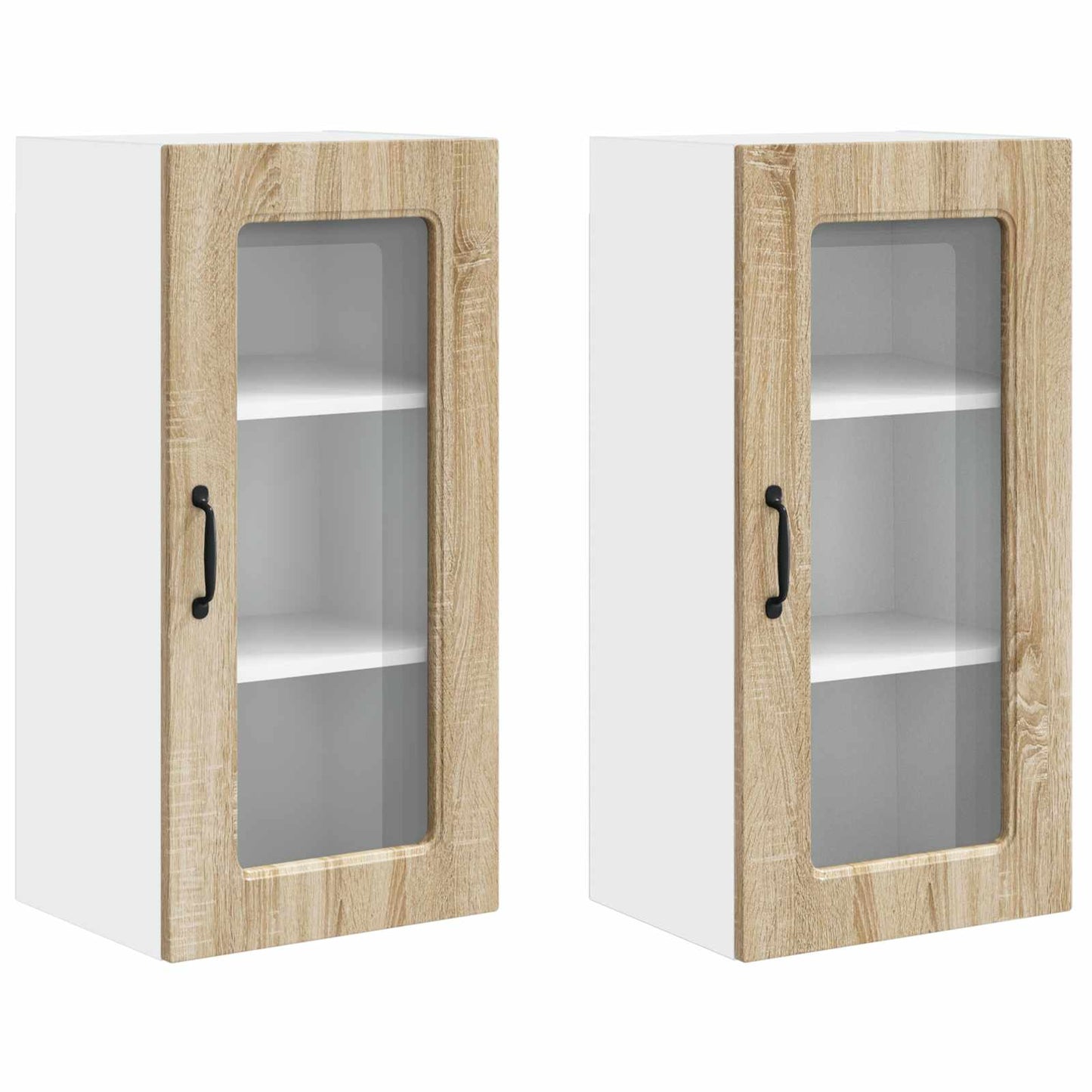 vidaXL Meuble de cuisine Kalmar 2 pcs chêne sonoma 40 x 31 x 80 cm