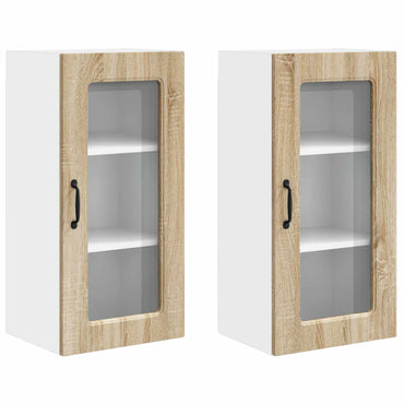 vidaXL Meuble de cuisine Kalmar 2 pcs chêne sonoma 40 x 31 x 80 cm