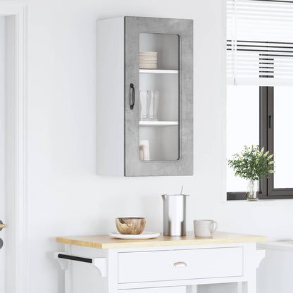 vidaXL Meuble de cuisine Kalmar gris béton 40 x 31 x 80 cm bois d'ingénierie