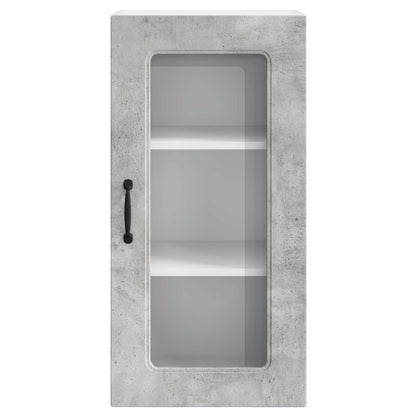 vidaXL Meuble de cuisine Kalmar gris béton 40 x 31 x 80 cm bois d'ingénierie