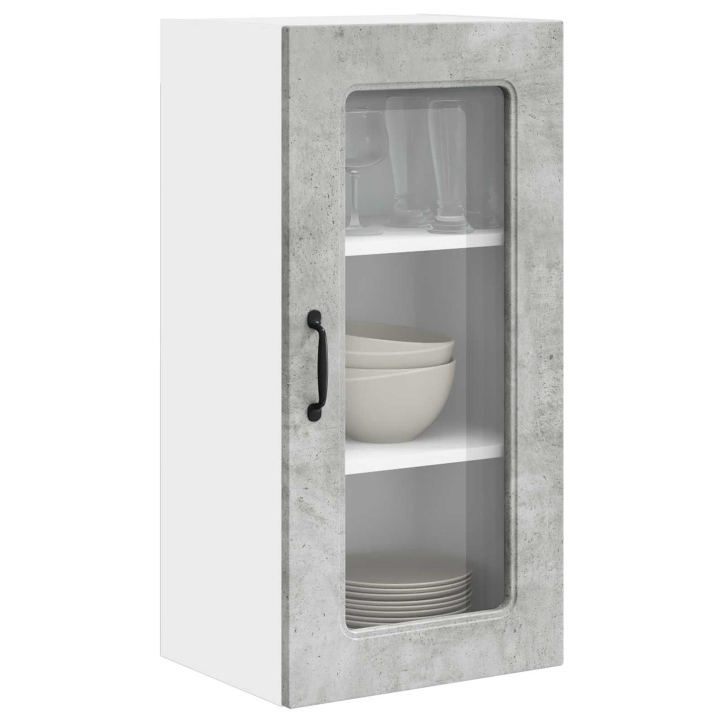 vidaXL Meuble de cuisine Kalmar gris béton 40 x 31 x 80 cm bois d'ingénierie