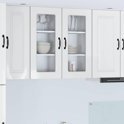 Meuble de cuisine vidaXL Kalmar Blanc brillant 40 x 31 x 80 cm