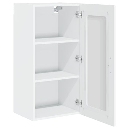 Meuble de cuisine vidaXL Kalmar Blanc brillant 40 x 31 x 80 cm