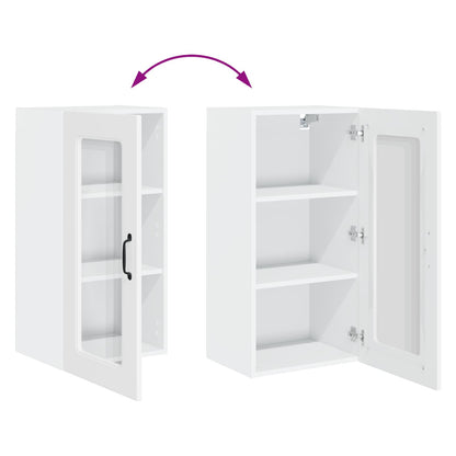 Meuble de cuisine vidaXL Kalmar Blanc brillant 40 x 31 x 80 cm