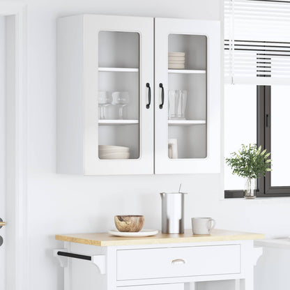 vidaXL Meuble de cuisine Kalmar 2 pcs blanc brillant 40 x 31 x 80 cm