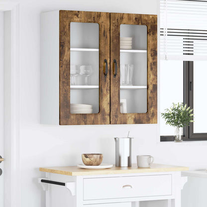 vidaXL Meuble haut de cuisine Kalmar 2 pcs chêne fumé 40 x 31 x 80 cm