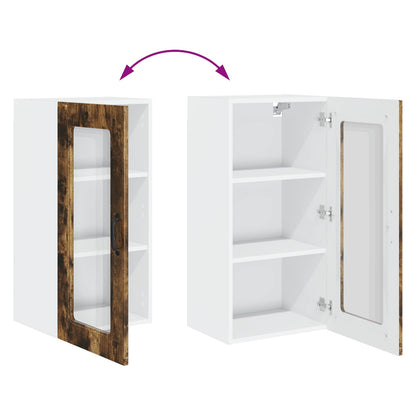 vidaXL Meuble haut de cuisine Kalmar 2 pcs chêne fumé 40 x 31 x 80 cm
