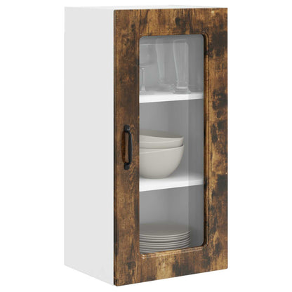 vidaXL Meuble haut de cuisine Kalmar 2 pcs chêne fumé 40 x 31 x 80 cm