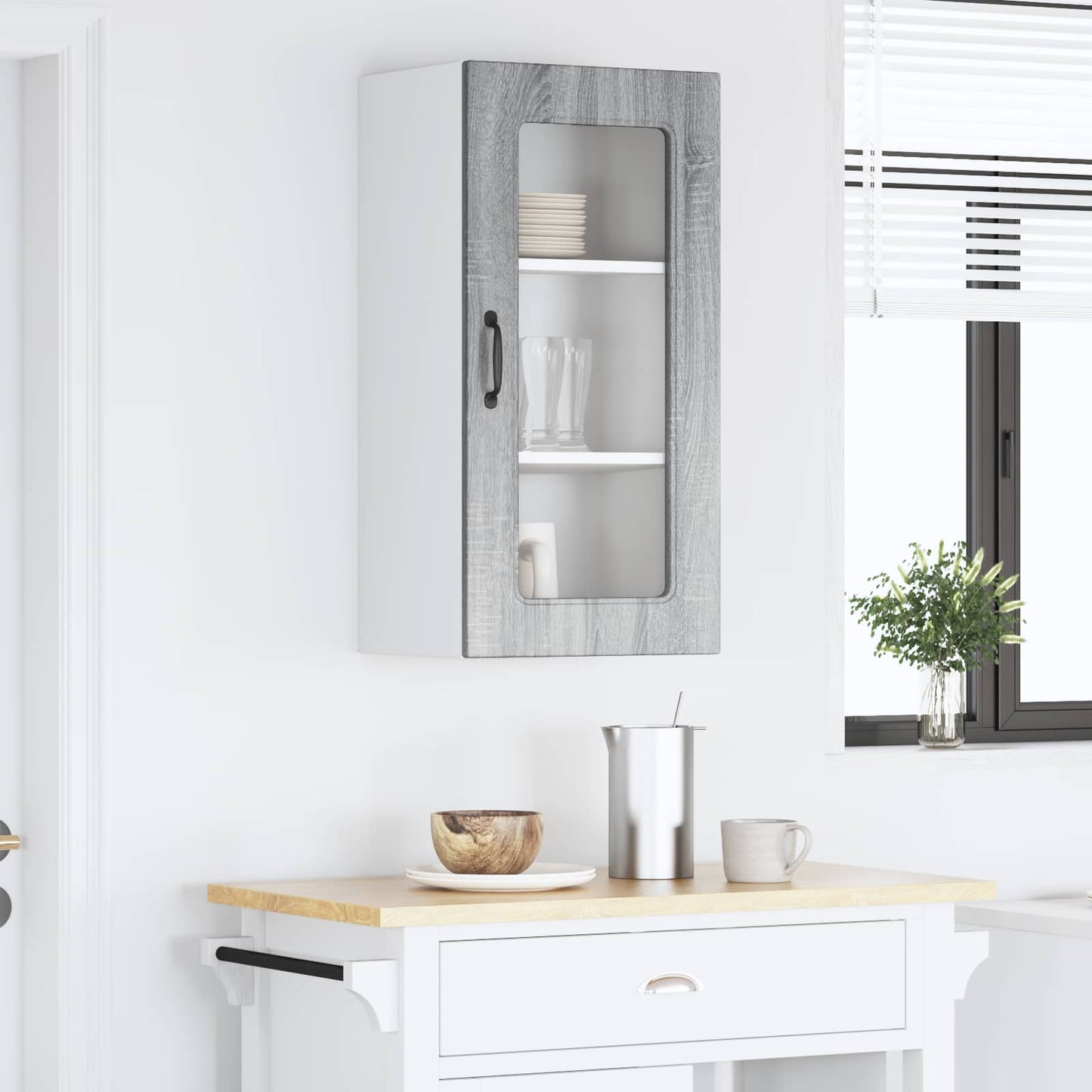 vidaXL Meuble de Cuisine Kalmar Gris Sonoma 40 x 31 x 80 cm