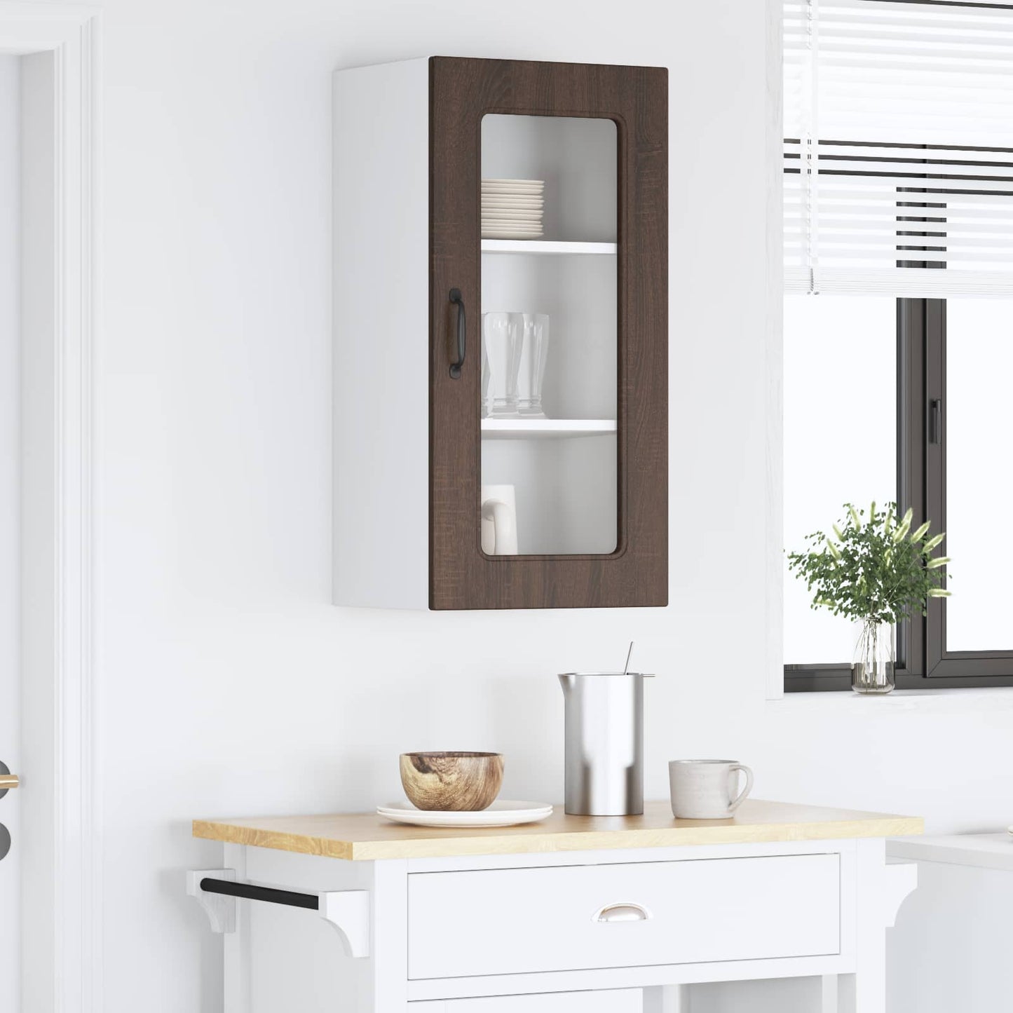 Küchenschrank Kalmar Braun Eichen-Optik 40 x 31 x 80 cm