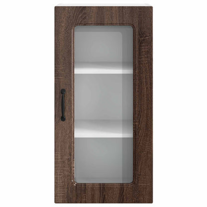 vidaXL Meuble de cuisine Kalmar 2 pcs Marron aspect chêne 40 x 31 x 80 cm