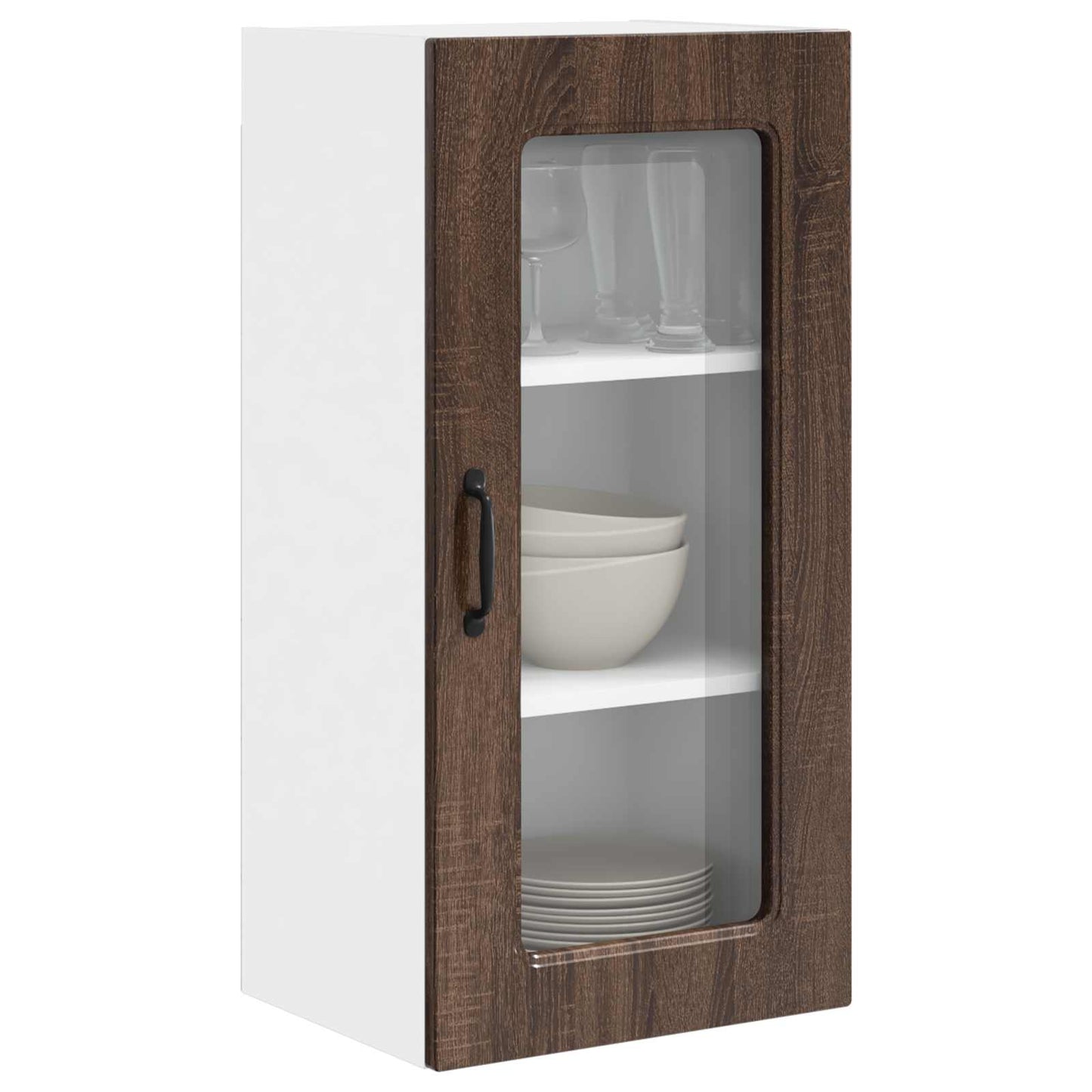 vidaXL Meuble de cuisine Kalmar 2 pcs Marron aspect chêne 40 x 31 x 80 cm