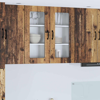 Küchenschrank mit Speicher Kalmar 2 pcs Altholz 40 x 31 x 80 cm