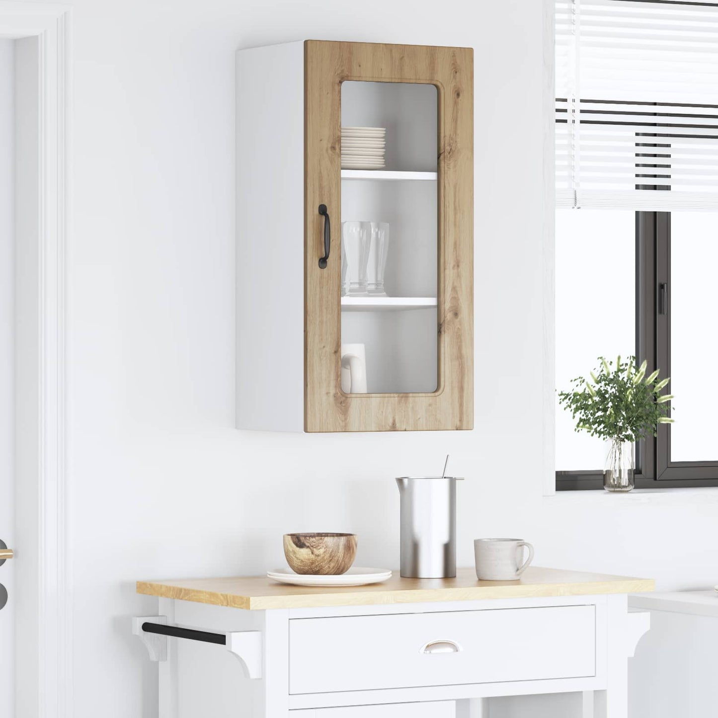 vidaXL Meuble de cuisine avec rangement chêne artisan Kalmar 40 x 31 x 80 cm