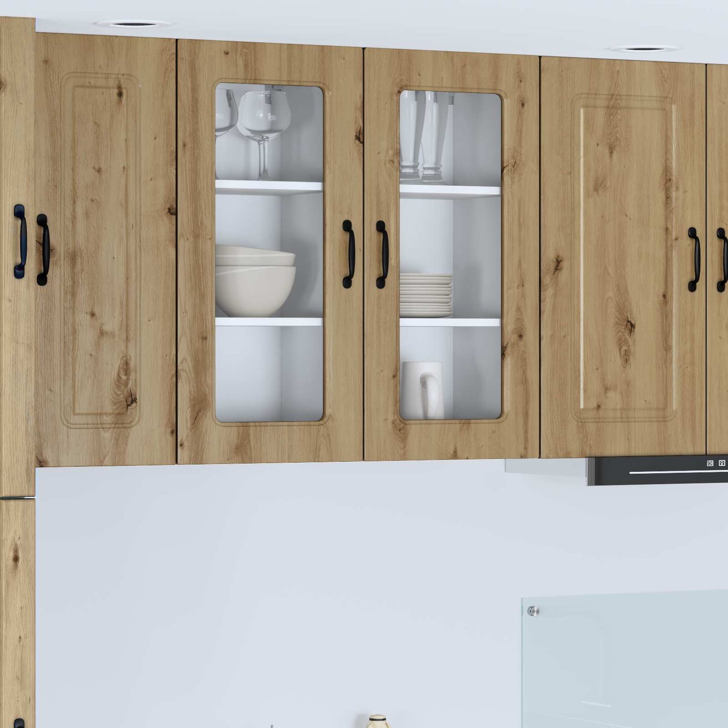 vidaXL Meuble de cuisine Kalmar 2 pcs chêne artisan 40 x 31 x 80 cm