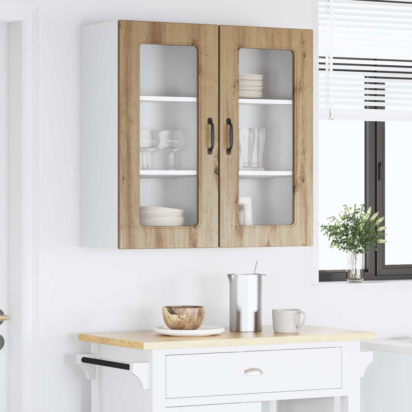 vidaXL Meuble de cuisine Kalmar 2 pcs chêne artisan 40 x 31 x 80 cm