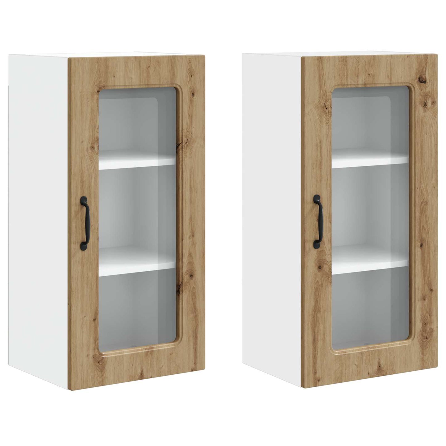vidaXL Meuble de cuisine Kalmar 2 pcs chêne artisan 40 x 31 x 80 cm