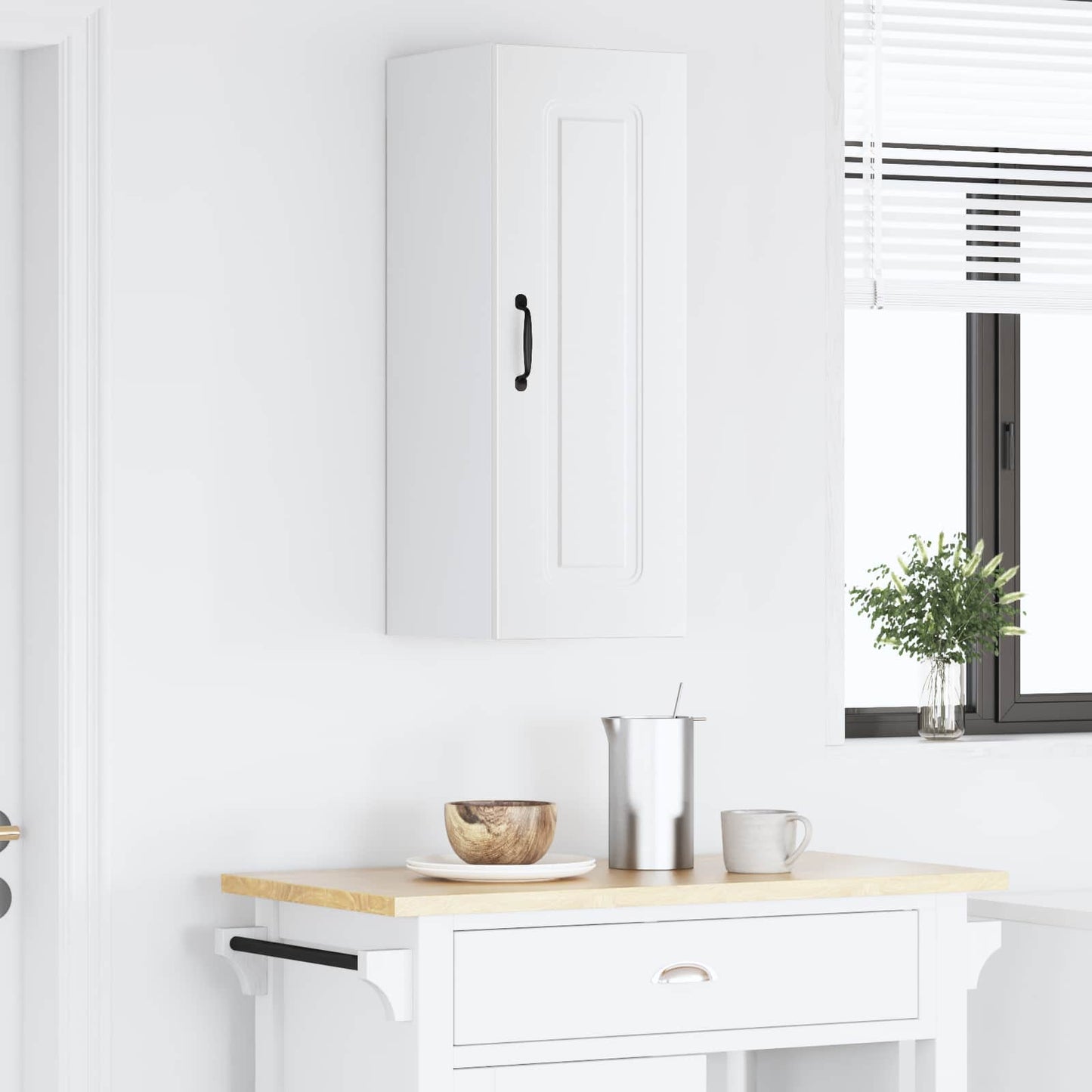 vidaXL Meuble haut de cuisine Kalmar Blanc 30 x 31 x 80 cm Bois d'ingénierie