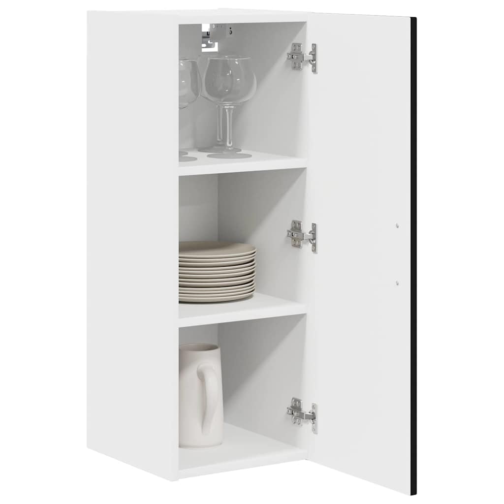vidaXL Küchenschrank Kalmar Schwarz 30 x 31 x 80 cm Holzwerkstoff