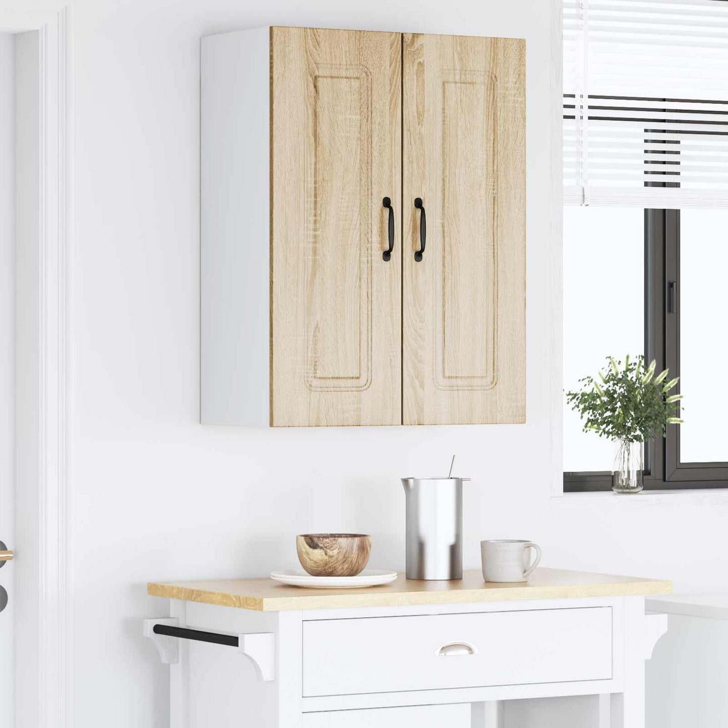vidaXL Küchenschrank Kalmar 2 pcs Sonoma-Eiche 30 x 31 x 80 cm