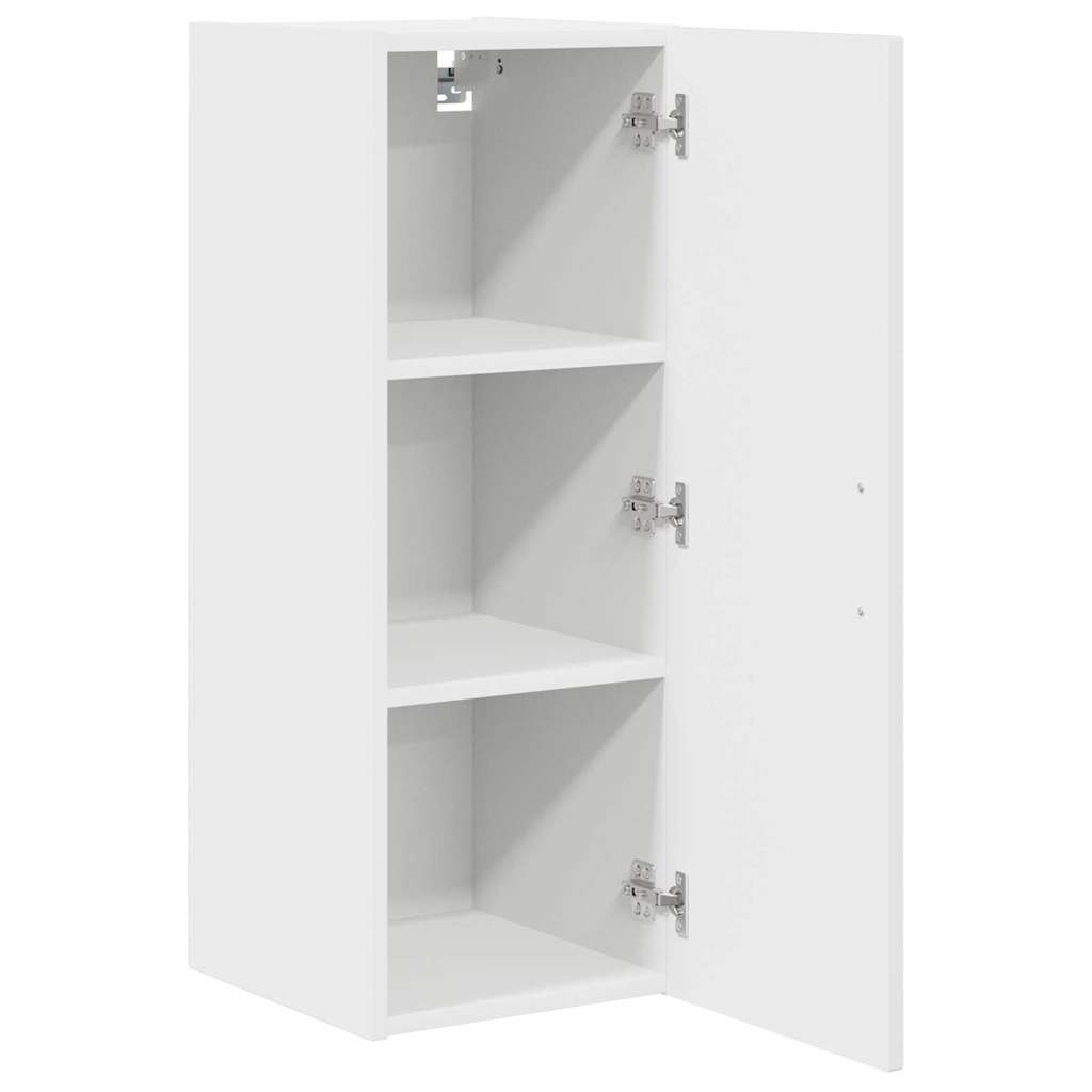 vidaXL Küchenschrank Kalmar 2 pcs Hochglanz Weiß 30 x 31 x 80 cm