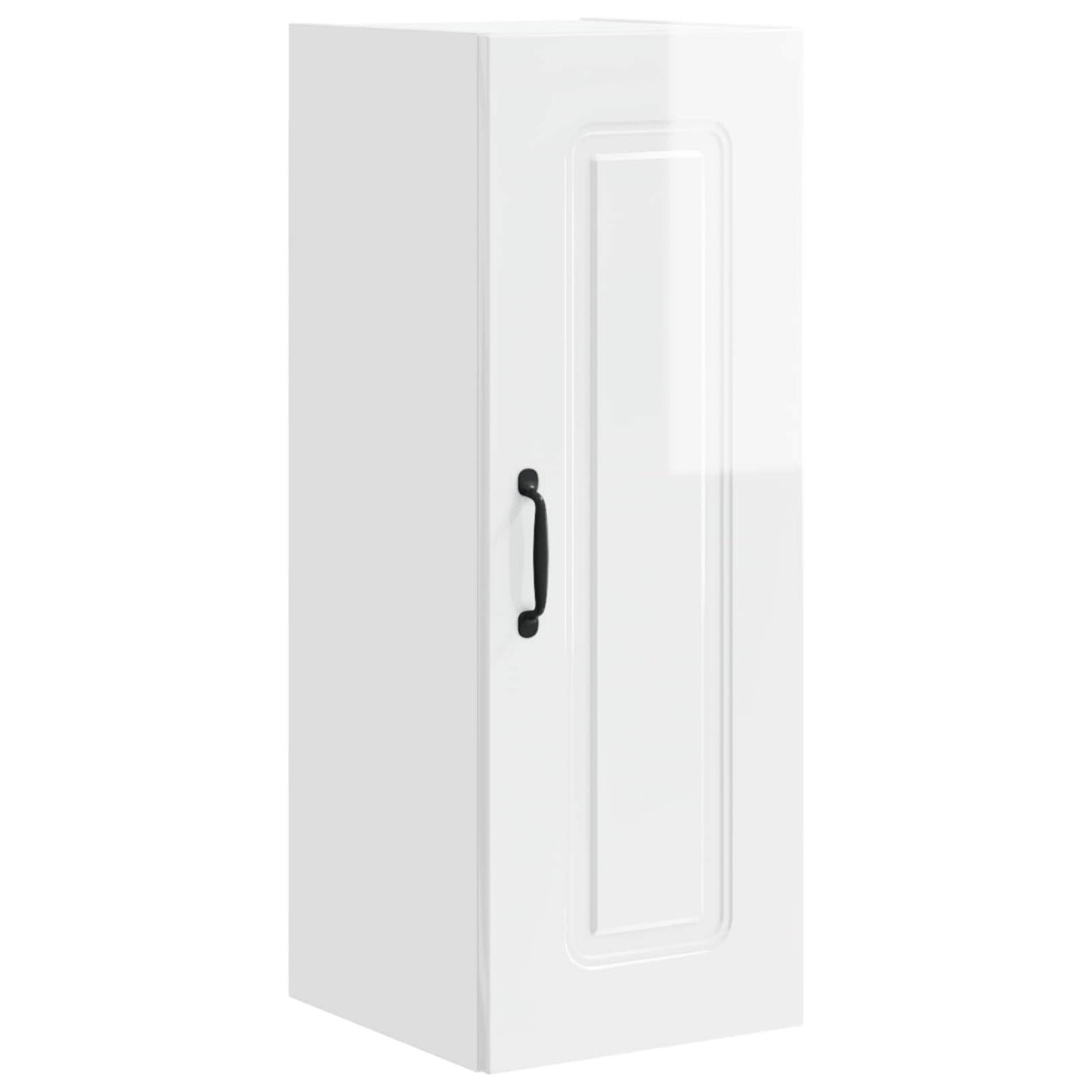 vidaXL Küchenschrank Kalmar 2 pcs Hochglanz Weiß 30 x 31 x 80 cm