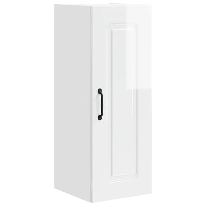 vidaXL Küchenschrank Kalmar 2 pcs Hochglanz Weiß 30 x 31 x 80 cm