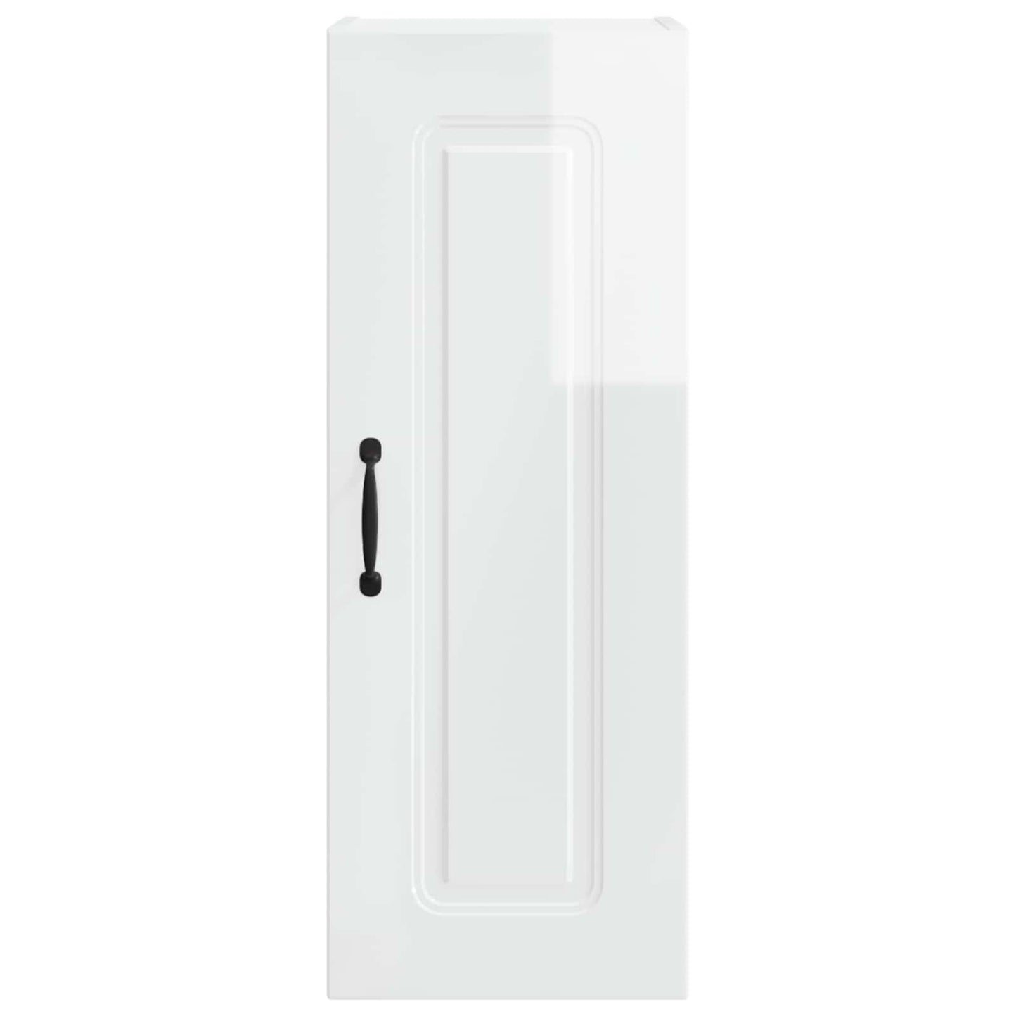 vidaXL Küchenschrank Kalmar 2 pcs Hochglanz Weiß 30 x 31 x 80 cm