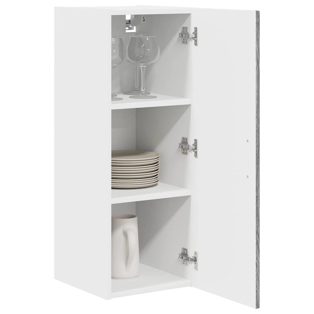 vidaXL Küchenschrank mit Speicher Kalmar Graues Sonoma 30 x 31 x 80 cm