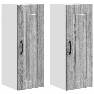 vidaXL Küchenschrank Kalmar 2 pcs Graues Sonoma 30 x 31 x 80 cm