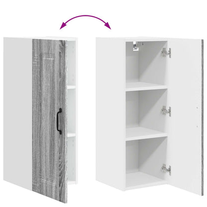 vidaXL Küchenschrank Kalmar 2 pcs Graues Sonoma 30 x 31 x 80 cm