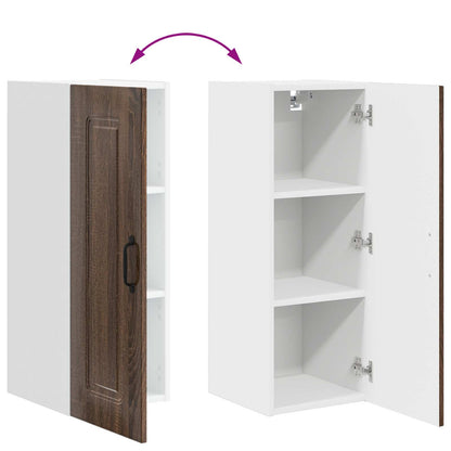 vidaXL Küchenschrank Kalmar 2 pcs Braun Eichen-Optik 30 x 31 x 80 cm