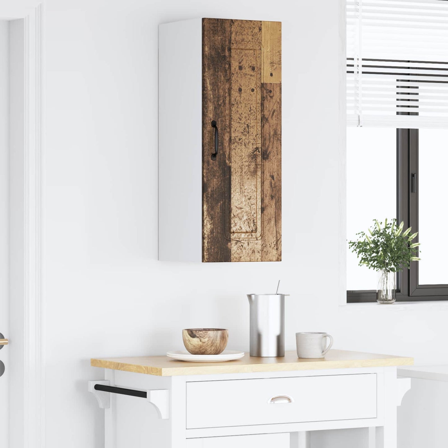 vidaXL Küchenschrank Kalmar Altholz 30 x 31 x 80 cm Holzwerkstoff