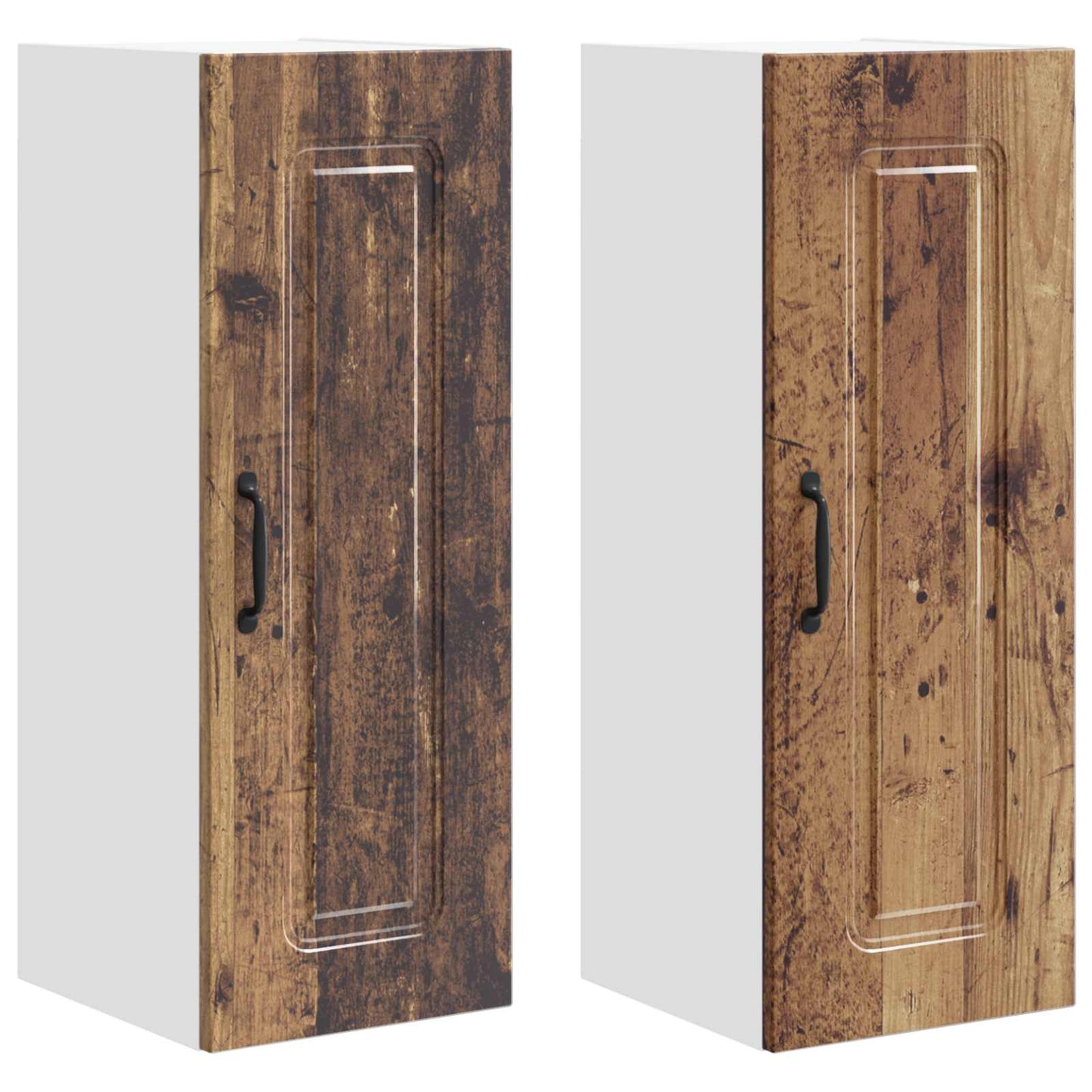 vidaXL Küchenschrank mit Speicher Kalmar 2 pcs Altholz 30 x 31 x 80 cm