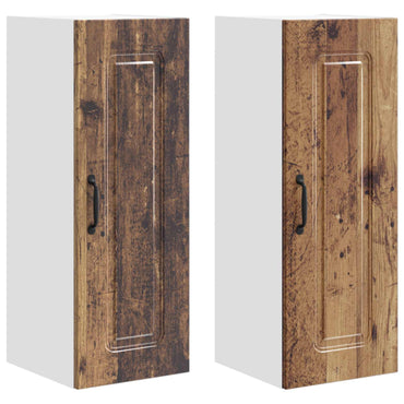 vidaXL Küchenschrank mit Speicher Kalmar 2 pcs Altholz 30 x 31 x 80 cm