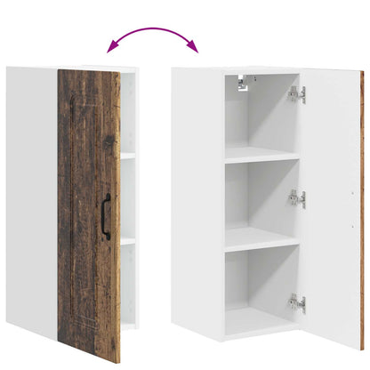 vidaXL Küchenschrank mit Speicher Kalmar 2 pcs Altholz 30 x 31 x 80 cm