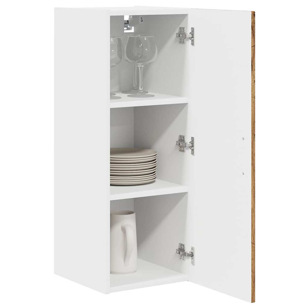 vidaXL Küchenschrank mit Speicher Kalmar 2 pcs Altholz 30 x 31 x 80 cm