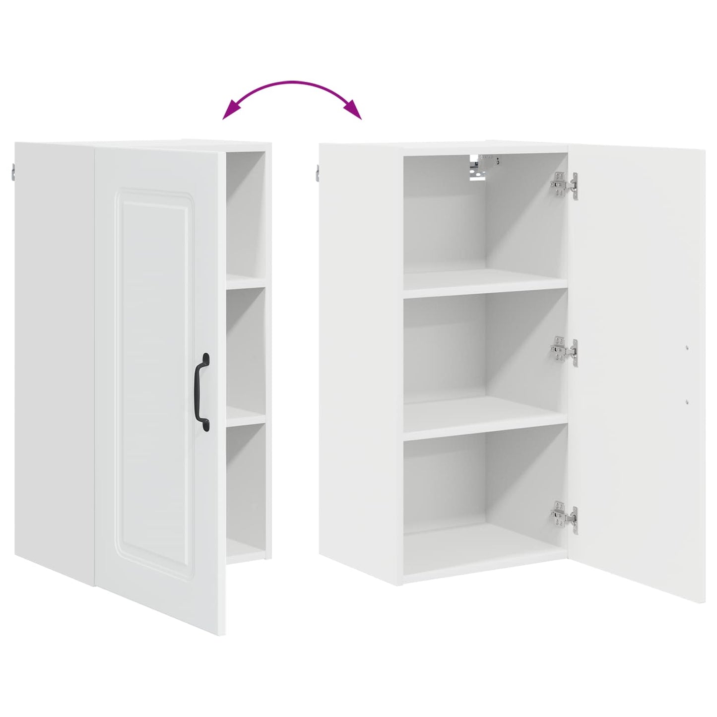 vidaXL Küchenschrank Kalmar Weiß 40 x 31 x 80 cm Holzwerkstoff
