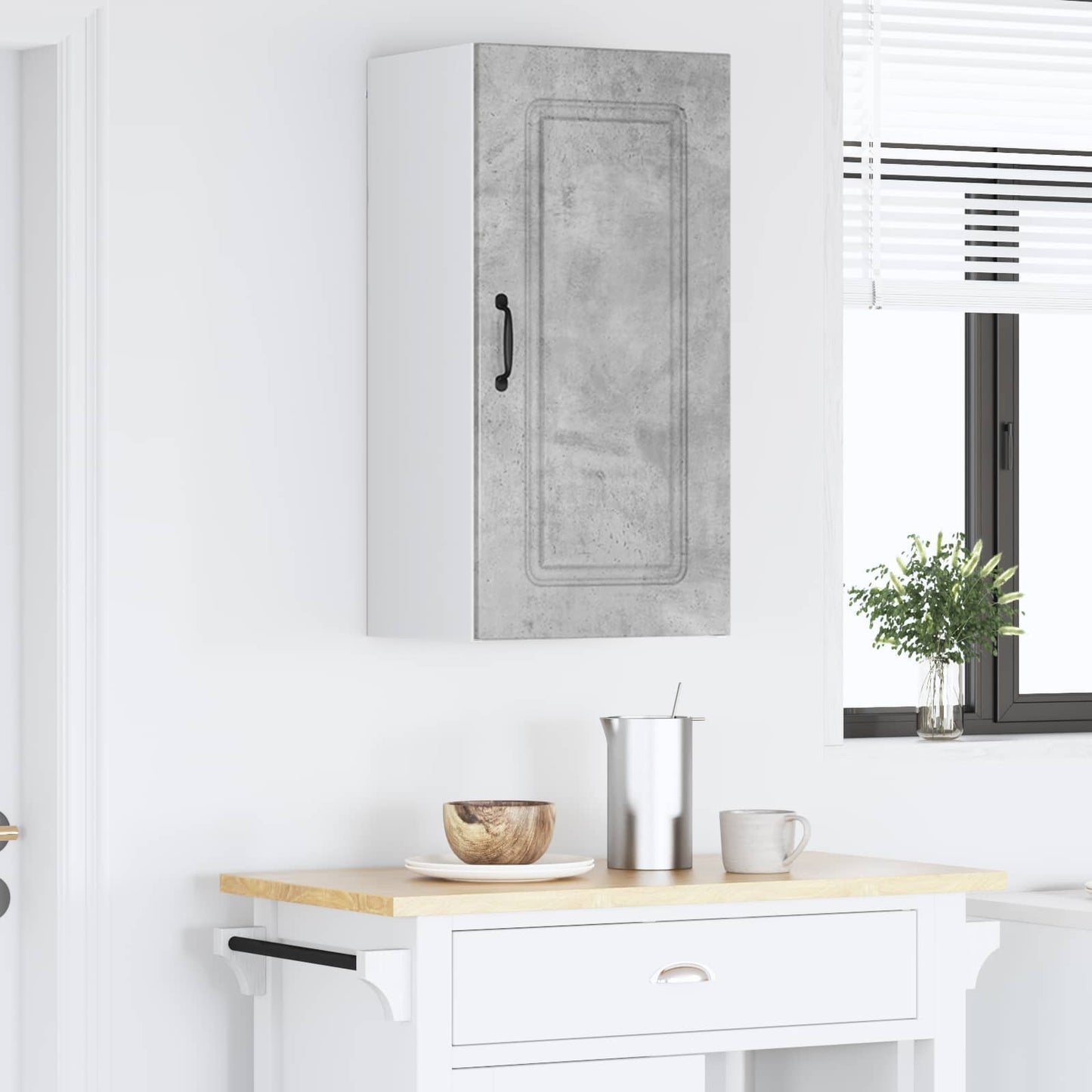 vidaXL Küchenschrank Kalmar Beton Grau 40 x 31 x 80 cm Holzwerkstoff