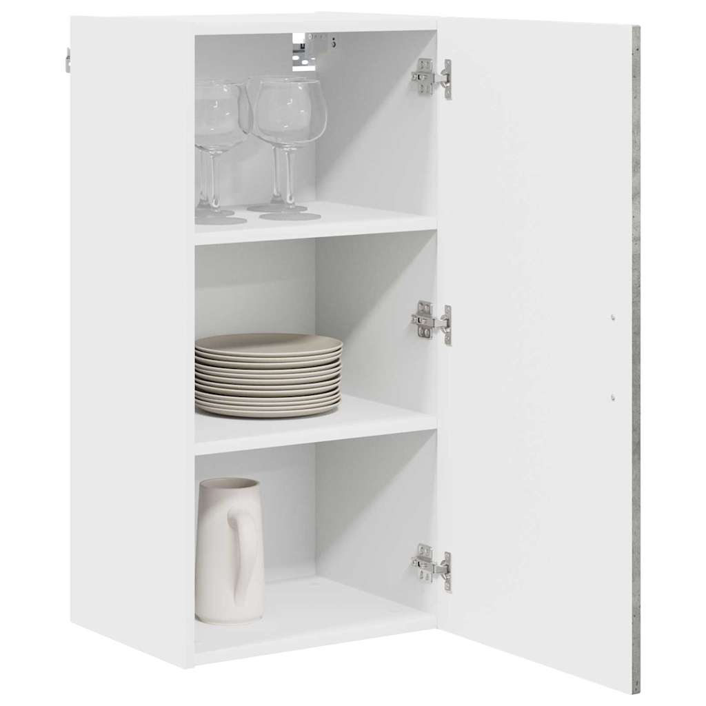 vidaXL Küchenschrank Kalmar Beton Grau 40 x 31 x 80 cm Holzwerkstoff