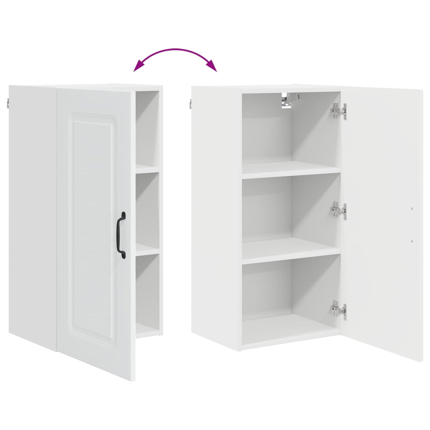 Küchenschrank Kalmar Hochglanz Weiß 40 x 31 x 80 cm