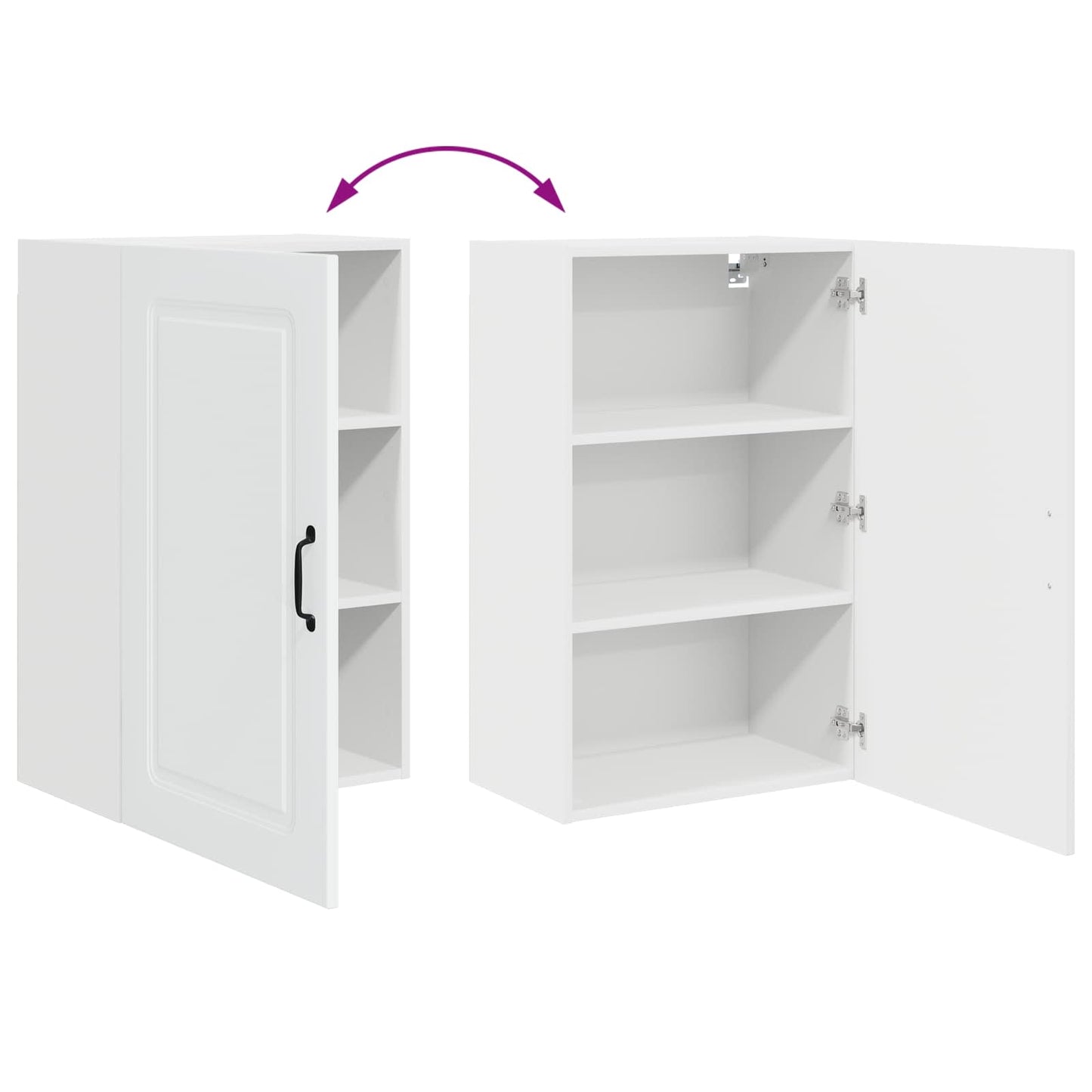 vidaXL Küchenschrank Kalmar Weiß 50 x 31 x 80 cm Holzwerkstoff