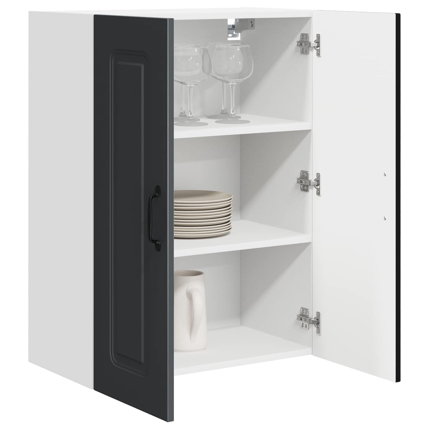 vidaXL Küchenschrank Kalmar Schwarz 60 x 31 x 80 cm Holzwerkstoff
